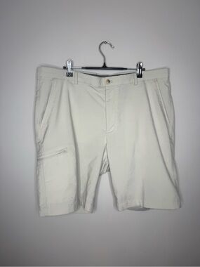 Greg Norman Collection Cream Cargo Shorts